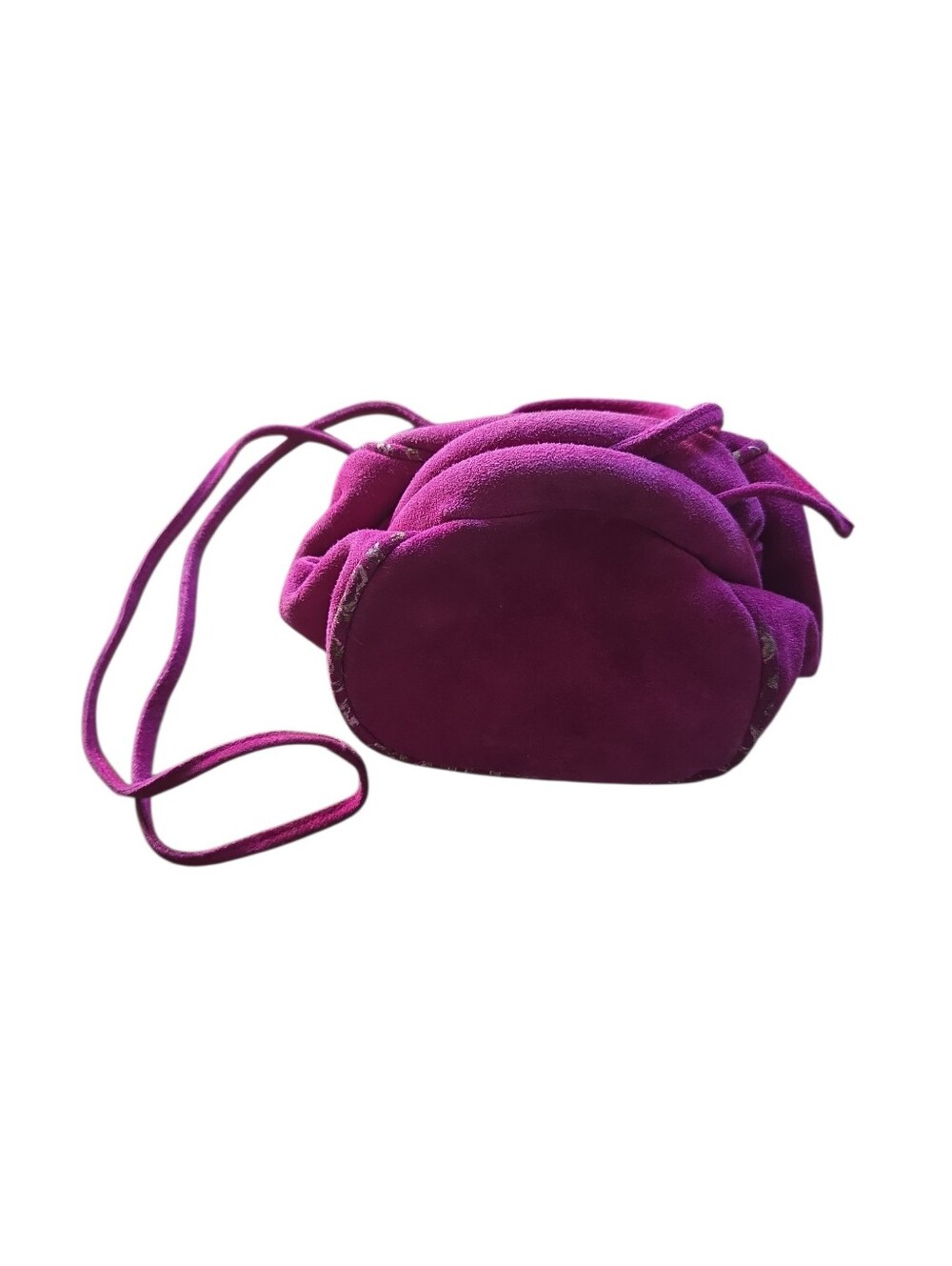 Vintage Mini Suede Bucket Shoulder Bag